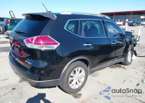2015 Nissan Rogue Sv из США, поврежденный, VIN KNMAT2MVXFP584162